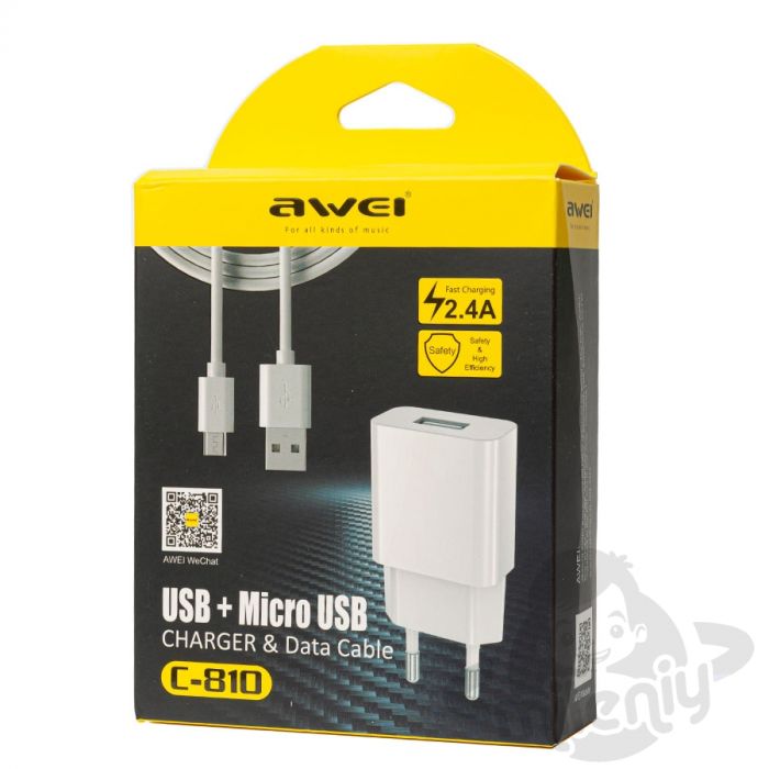 Адаптер AWEI C-810 USB+MICRO USB