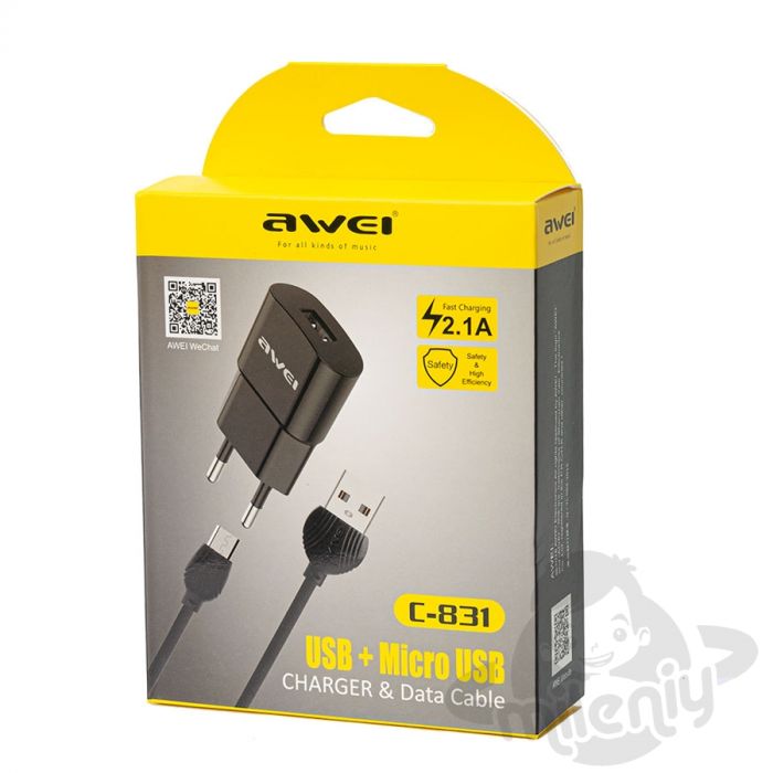 Адаптер AWEI C-831 USB+MICRO USB