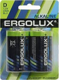 Батарейка Ergolux R20