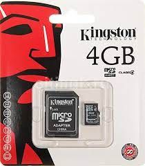 Карты памяти Kingston 4 Гб