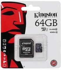 Карты памяти Kingston 64 ГБ