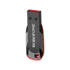 USB флеш-накопитель BOROFONE BUD2, USB 2.0, 8GB, черный