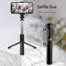 Монопод для селфи Goodly Selfie Stick Q01, встроенный штатив трипод с регулируемым держателем для телефона и Bluetooth пультом, от 28 см до 101 см