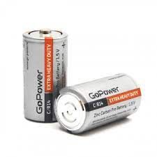 Батарейка GoPower R14 C Shrink 2 Heavy Duty 1.5V