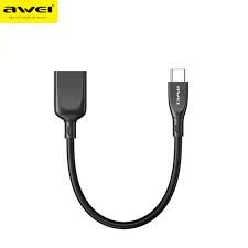 Awei CL-14 адаптер типа OTG-C к USB A кабели для Usb флэш-накопителей для передачи данных Мобильный телефон Аксессуары для ноутбуков