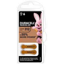 DURACELL HEARING AID БАТАРЕЙКИ ДЛЯ СЛУХОВЫХ АППАРАТОВ В РАЗМЕРЕ 312