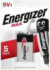 Батарейка алкалиновая Energizer Max 9V/6LR61, 9 В