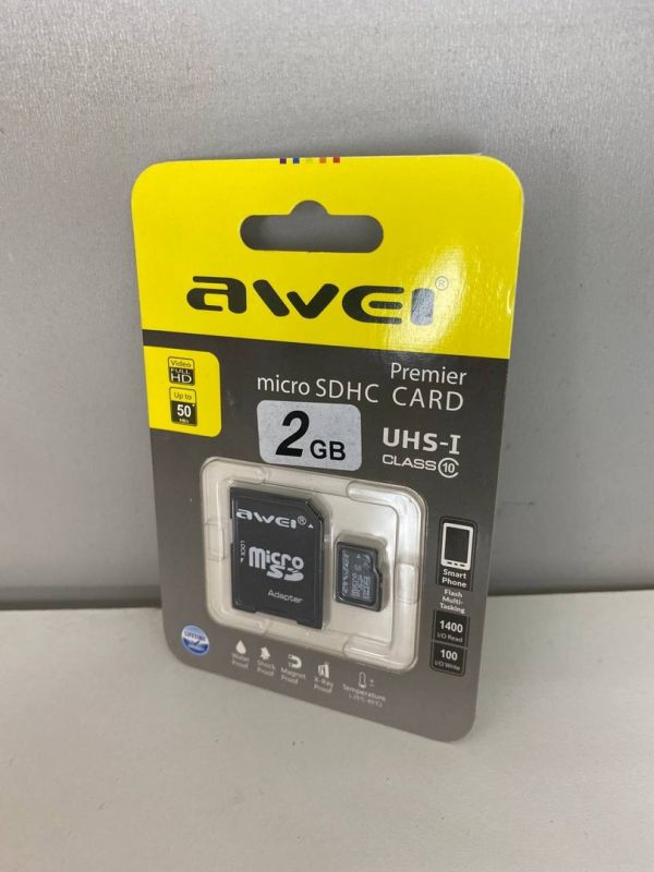 Карта памяти microSD Awei 2gb