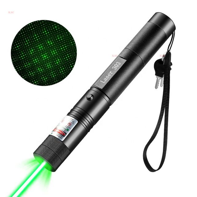 NG-1000W-5 - Green lazer чёрный, длинный под 2хААА