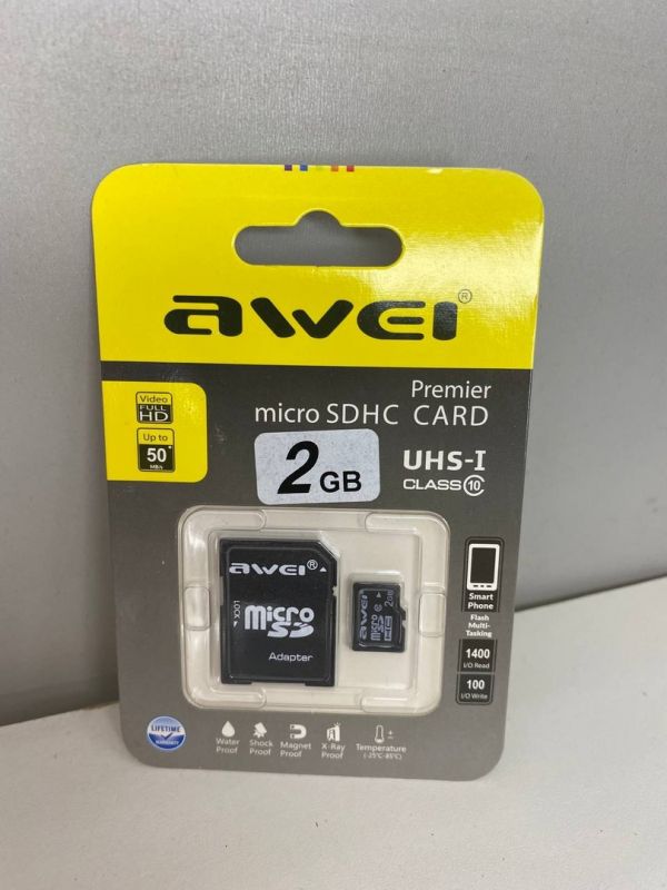 Карта памяти microSD Awei 2gb